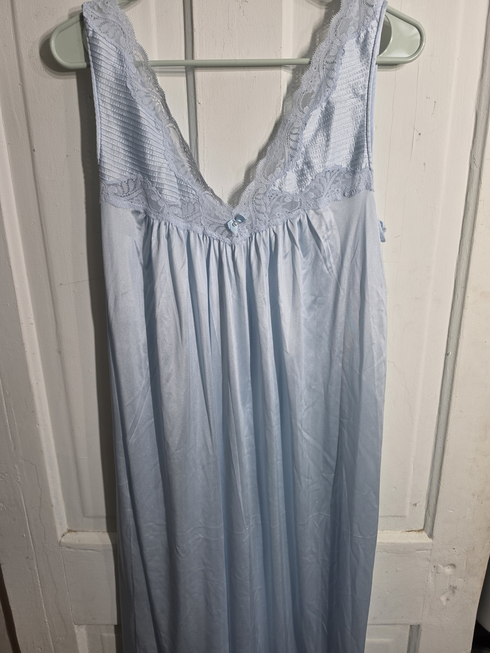 Light Blue Lace-Trim Robe - Picture 5 of 5